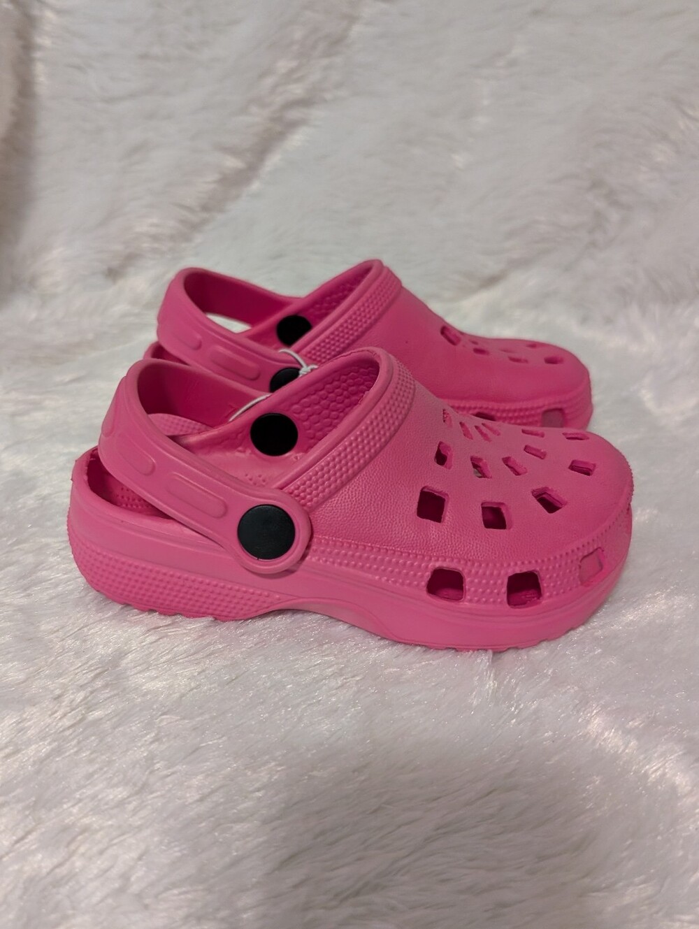 Kids Pink Clog Sandals - Comfortable Slip-On Shoes Toddler 7/8